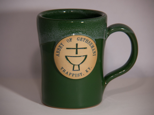 S P R I N G _  Green Abbey Mug with White Marble Top