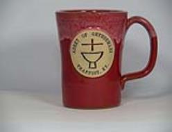 Red Abbey Mug with White Marble  Top