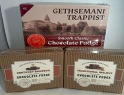 3 flavors of fudge in 3 gift boxes.